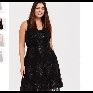 Torrid sequin Skater dress 22